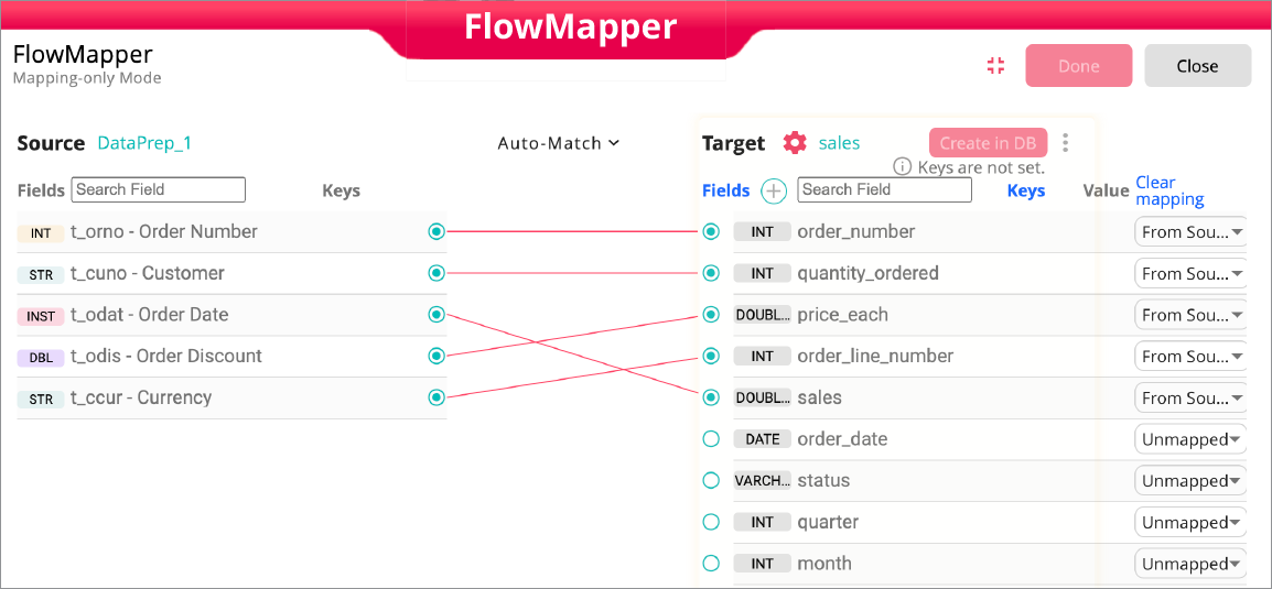 FlowMapper - Advanced Data & Table Structure Mapping