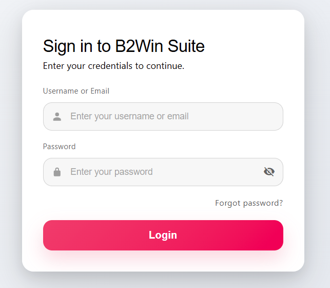 Login Screen