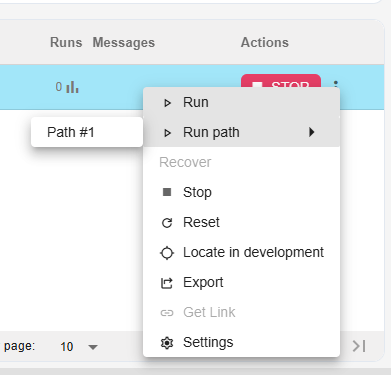 Manager actions