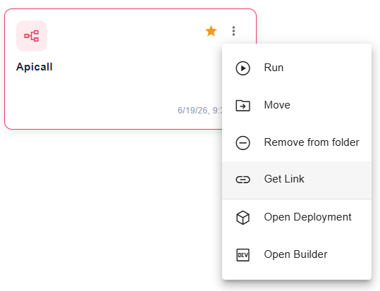 Get link dialog