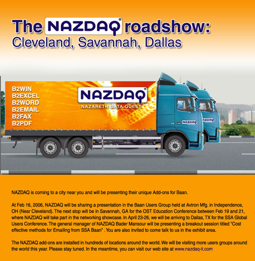 NAZDAQ Roadshow Ad