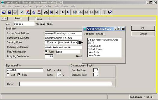 b2Mail-Merge 6.5 Interface Example 1