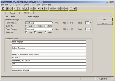 b2Mail-Merge 6.5 Interface Example 2