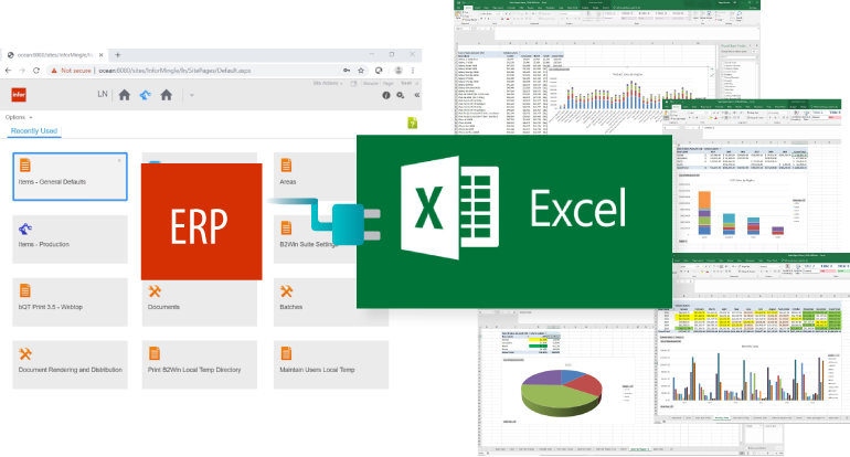 Infor LN Reports to Excel